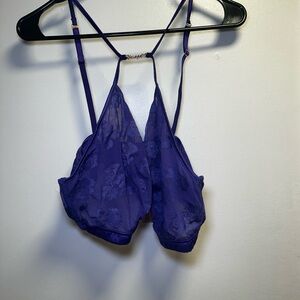 Savage X Fenty Deep Purple Lace Bralette